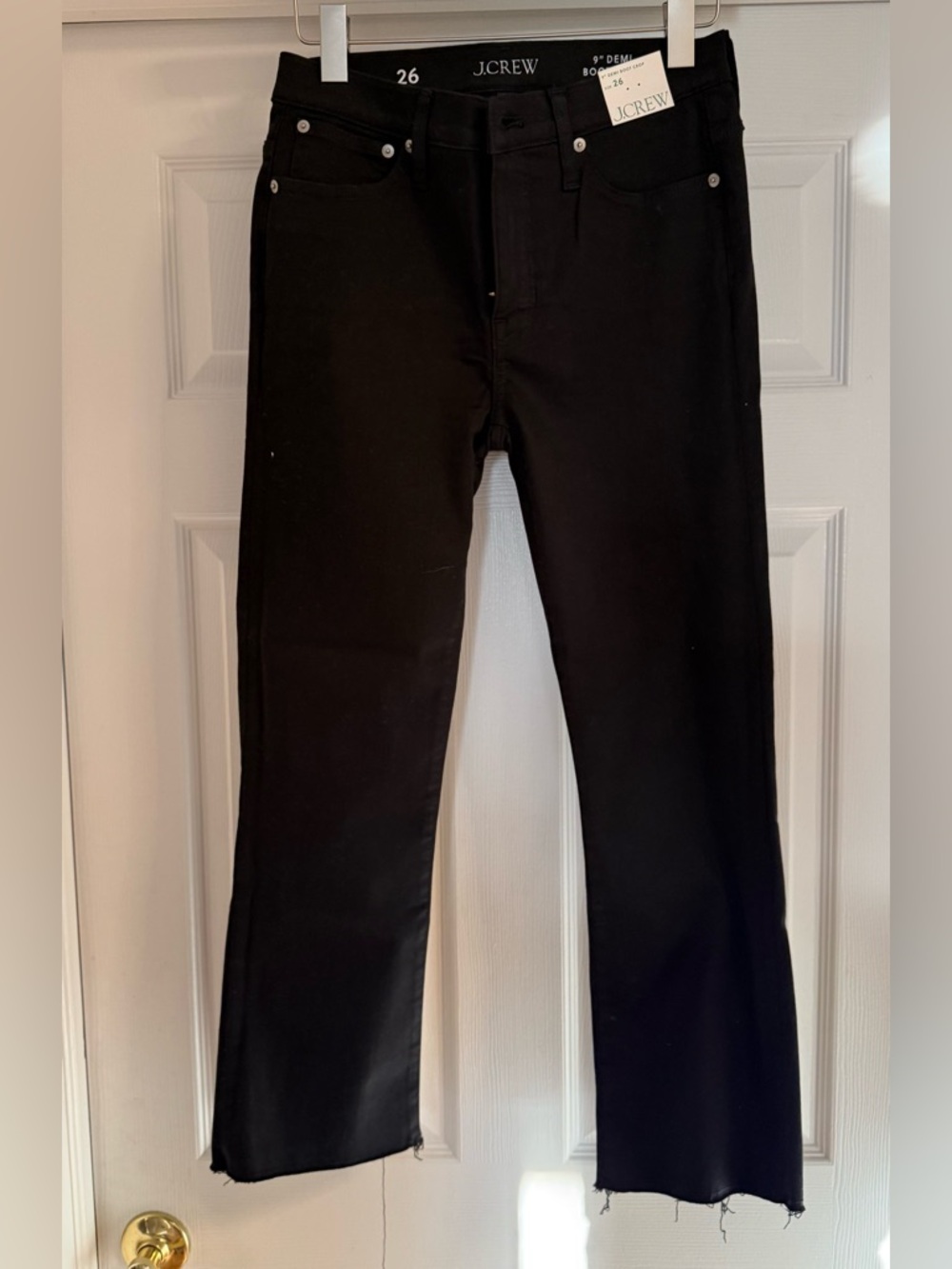 NWTA J.Crew Black Demi Boot Crop Jeans
Size 26